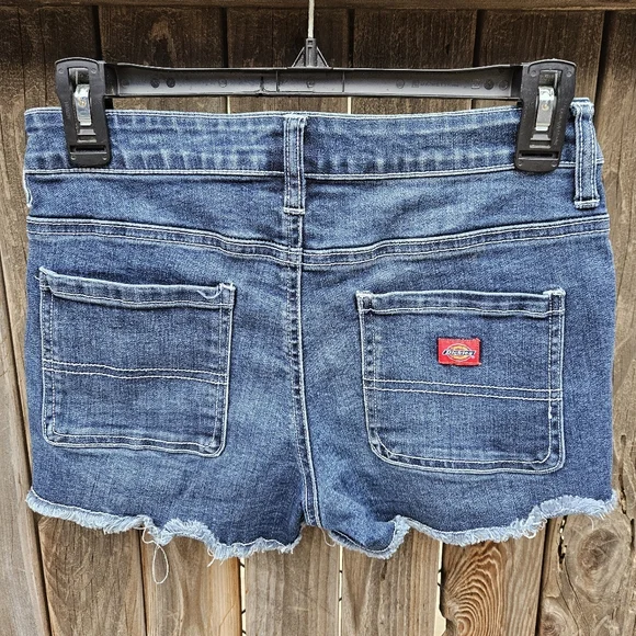 Dickies Denim Blue Women's Shorts Size 16 - Picture 12 of 15